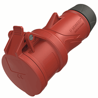Mennekes krachtstroom contrastekker 5 polig 16A CEE 400V STARTOP 35 rood 14510